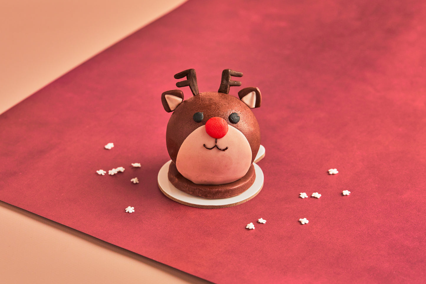 Reindeer Velvet Bauble